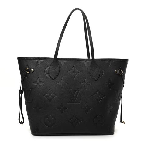 louis vuitton black monogram neverfull|Louis Vuitton Neverfull mm tote.